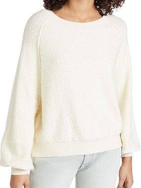 Free People Found My Friend Pullover Cream Sweater Sz S